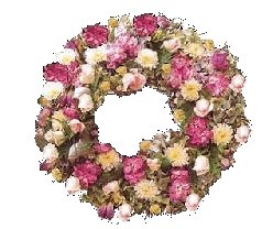 Corona americana con Flores Surtidas