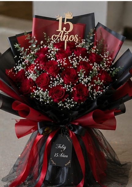 RAMOS DE ROSAS PARA 15 AÑOS