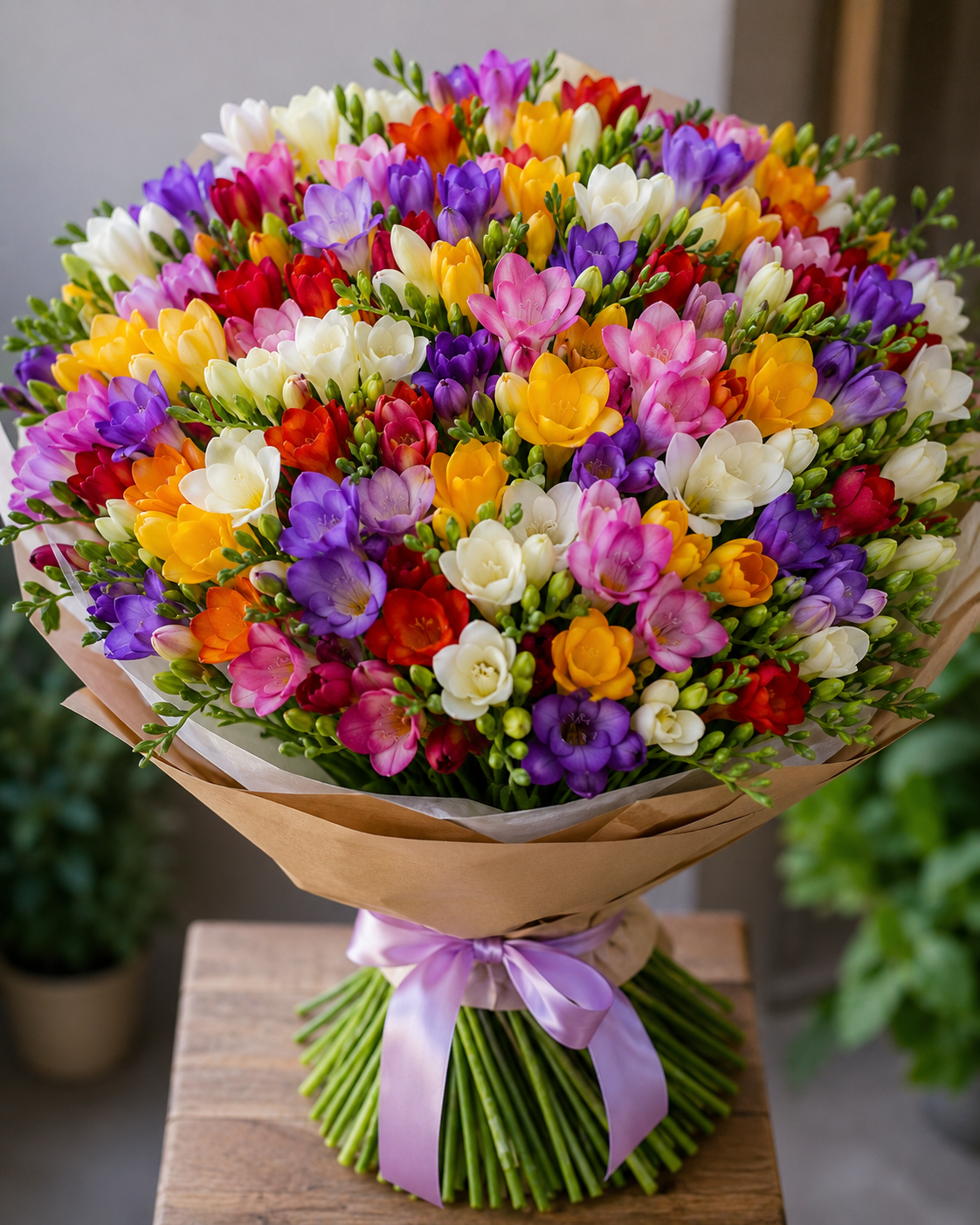 Ramo de 100 fresias 