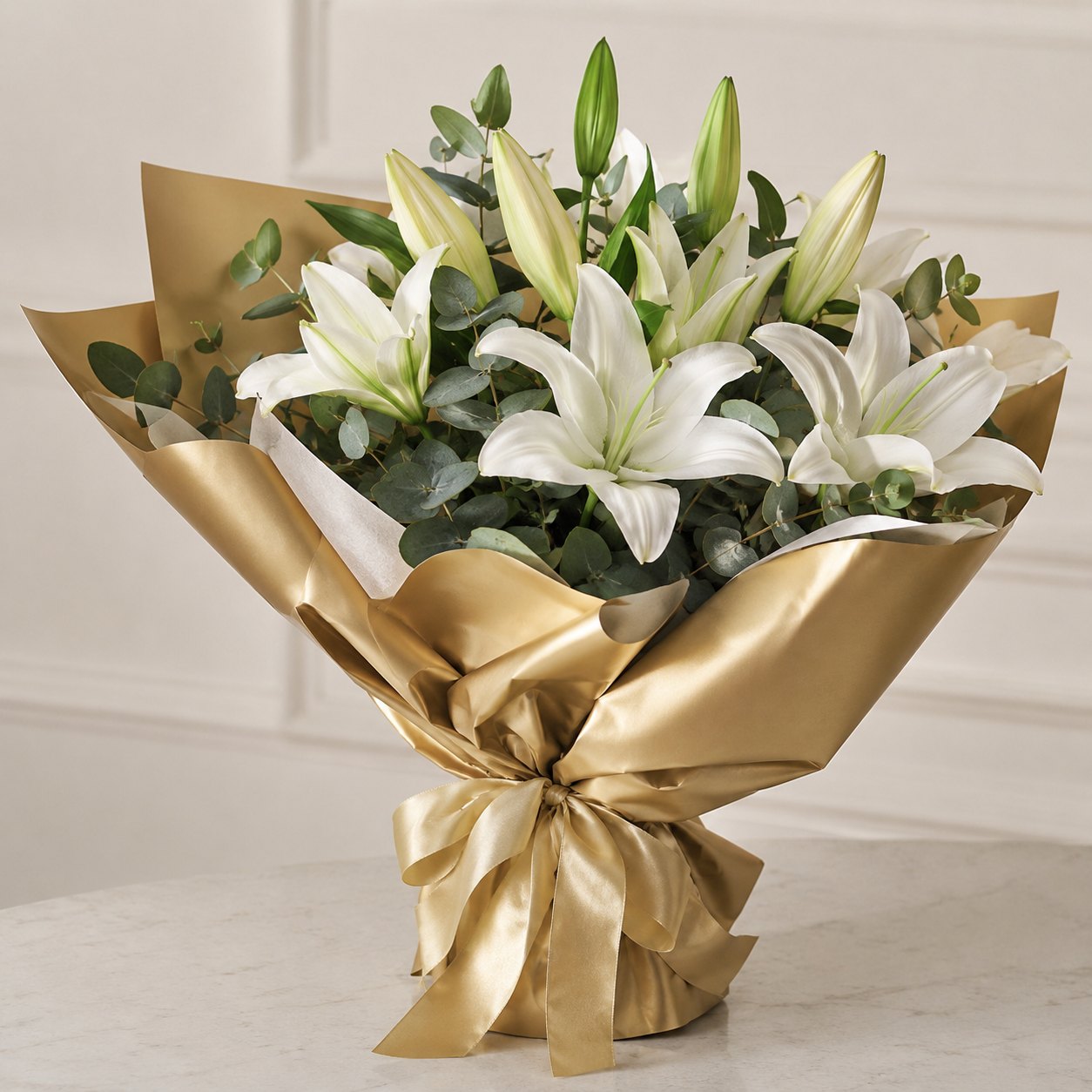 Ramo de Lilium Blancos Perfumados