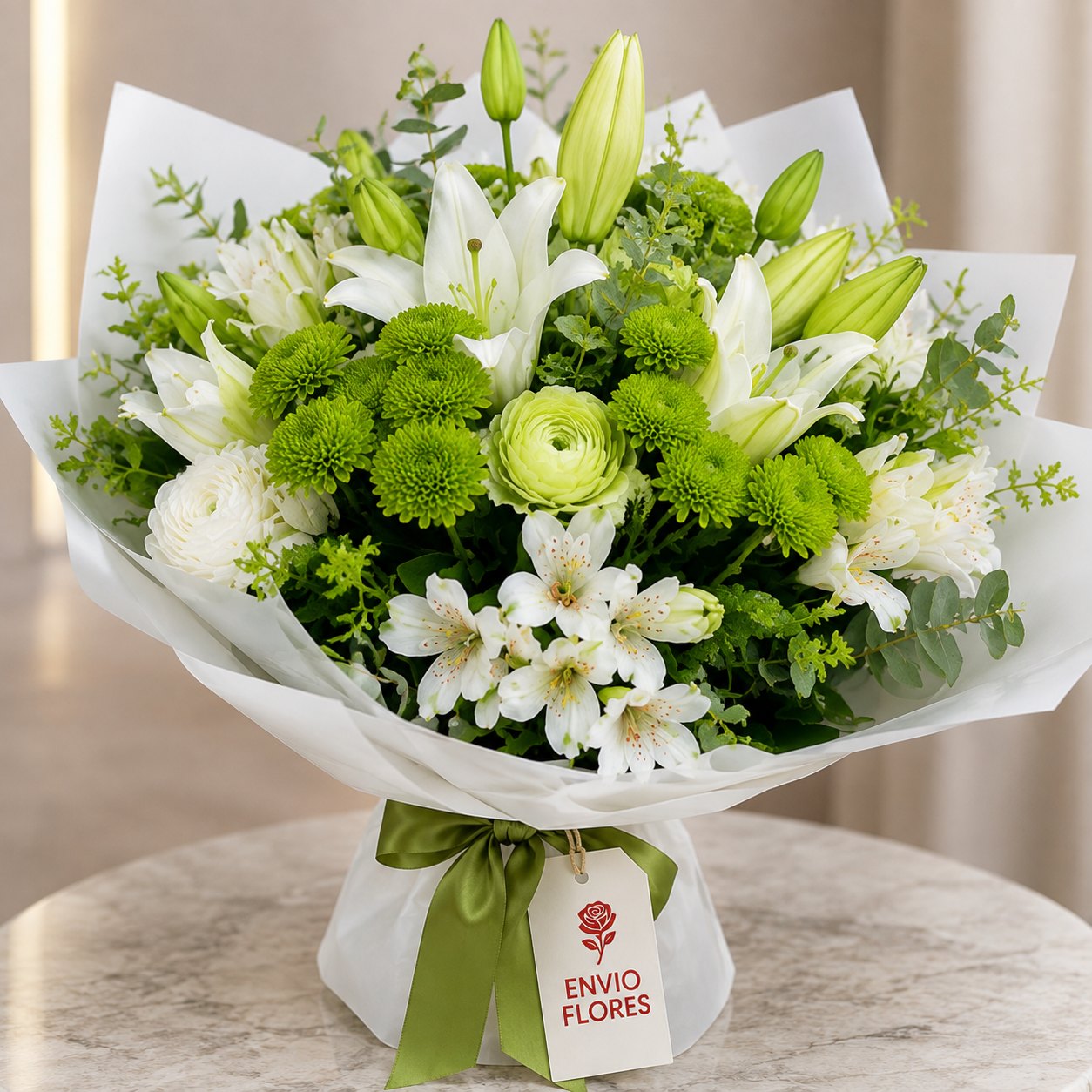 Ramos con Flores Verdes