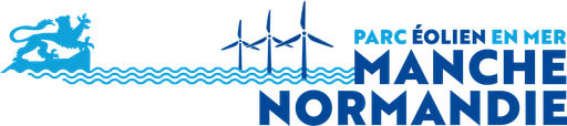 Eoliennes en Mer Manche Normandie logo