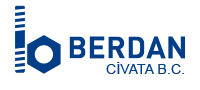 Berdan Cıvata Somun Mak. Yed. Parça İmalat San. ve Lab. Hiz. Tic. San. A.Ş. logo