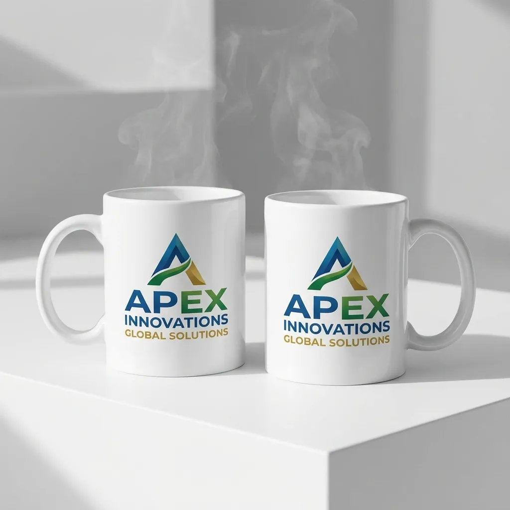 11 Oz Custom Printed And Decorated 2 Sided, Full Color, Traditional Classic, Ceramic Coffee Mug