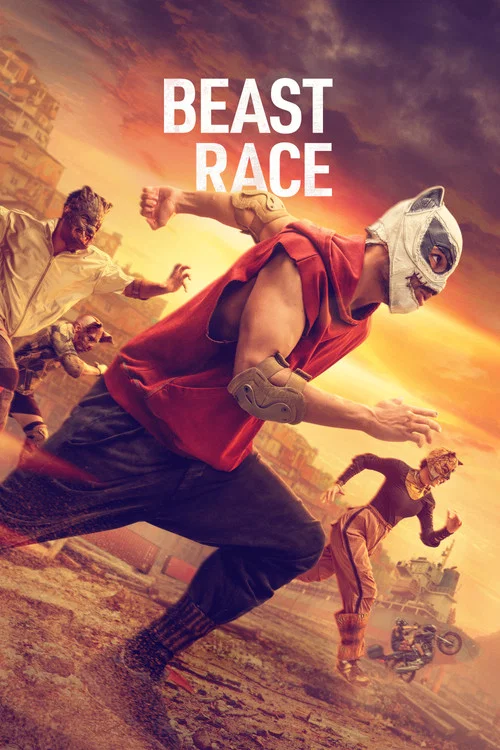 Dystopian scene from Beast Race showcasing characters in action