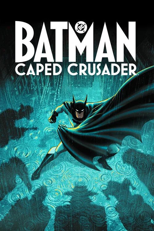 Batman stands determined in the shadows of Gotham City.