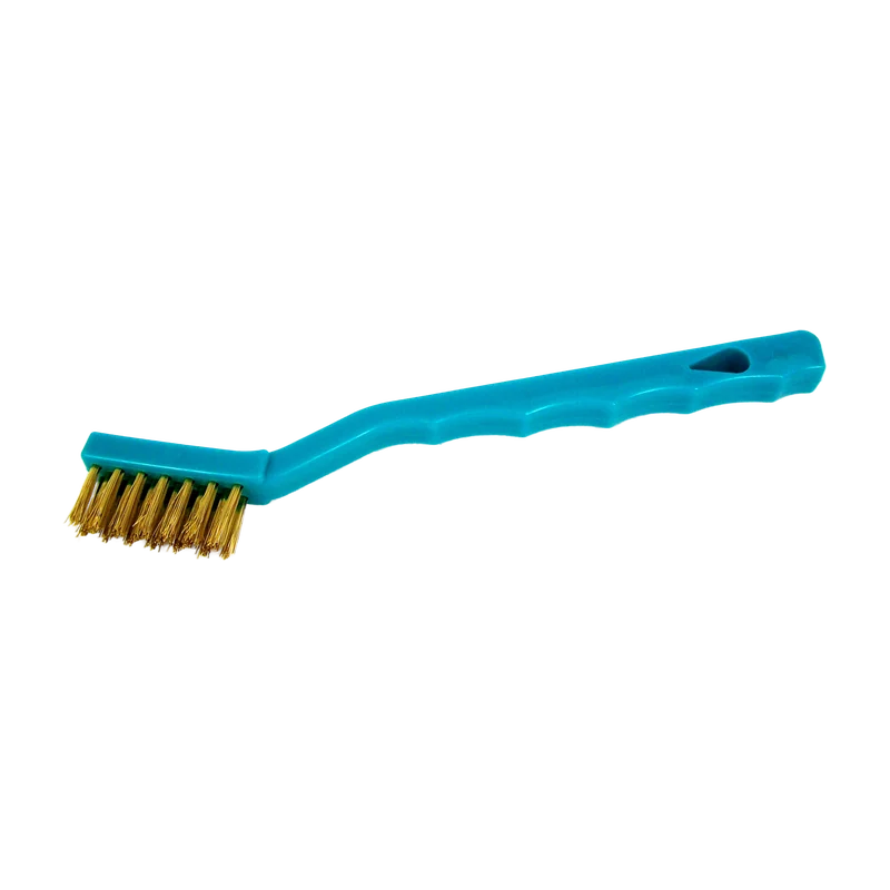 Mini Scratch Brush Brass 3 Row