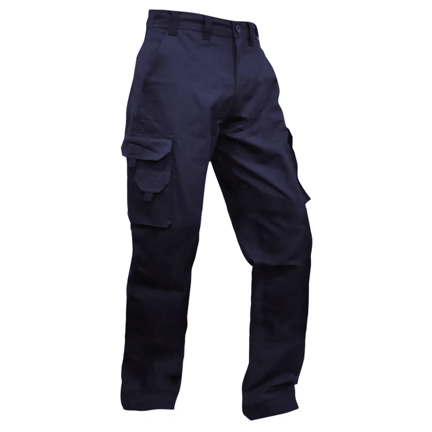 Cargo Trousers, Ripstop Cotton, Navy - Image 2