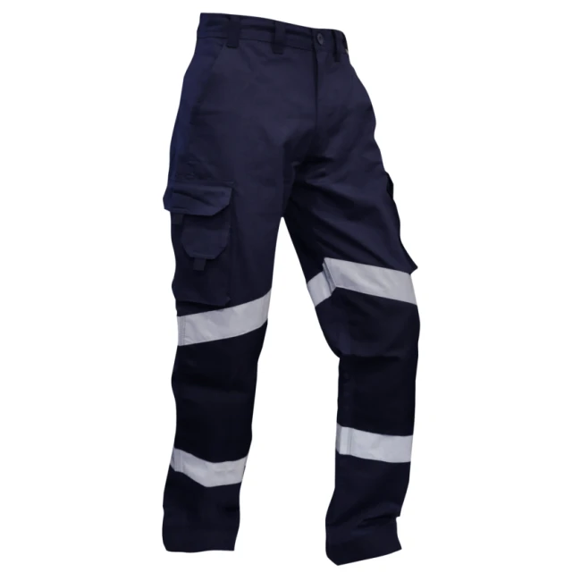 Cargo Trousers, Ripstop, Sewn-on Tape, Navy - Image 2