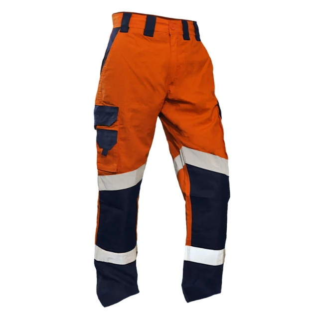 Hi-Vis Cargo Trousers, Ripstop, Sewn Tape - Image 2