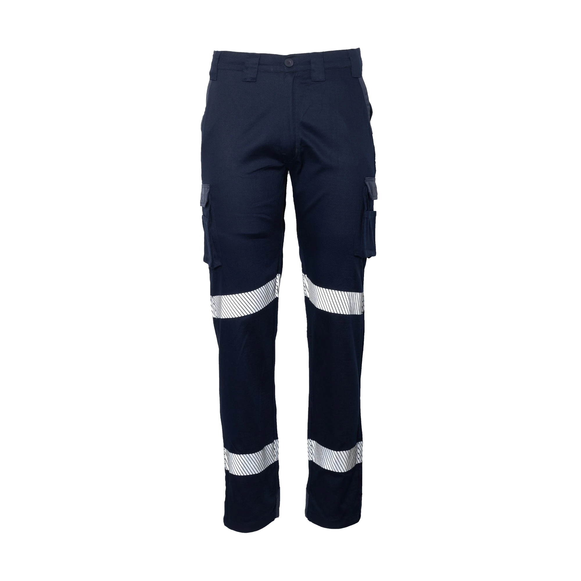 Cargo Trousers, Ripstop, Reflective, Navy