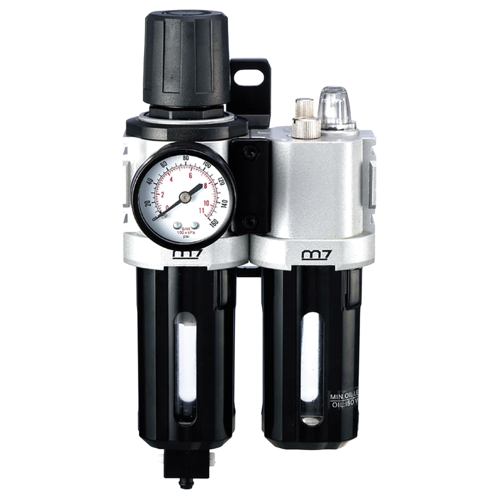 M7 1/4in Air Filter Regulator Lubricator