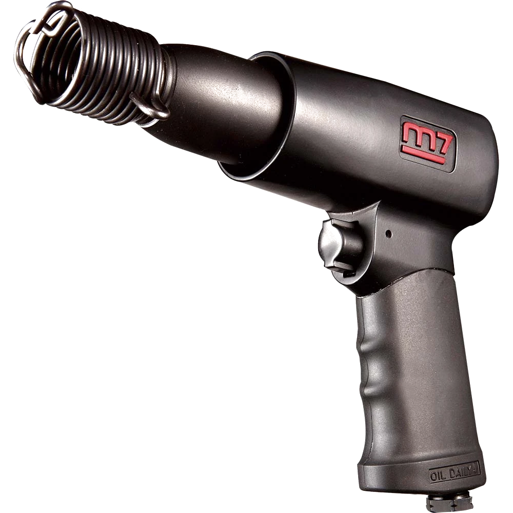 M7 Air Hammer w/ 5pc Round Shank Chisel Set 175mm