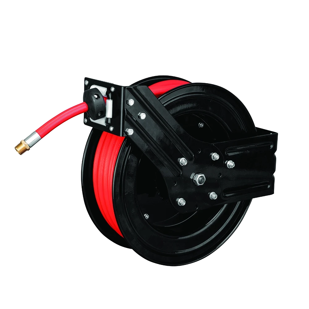Groz Auto Retractable Air / Water Hose Reel 15M-3/8in BSPT