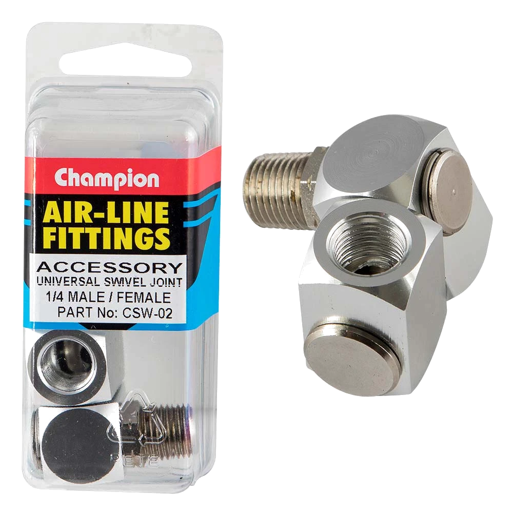 Champion Universal Swivel Joint 1/4in M/F
