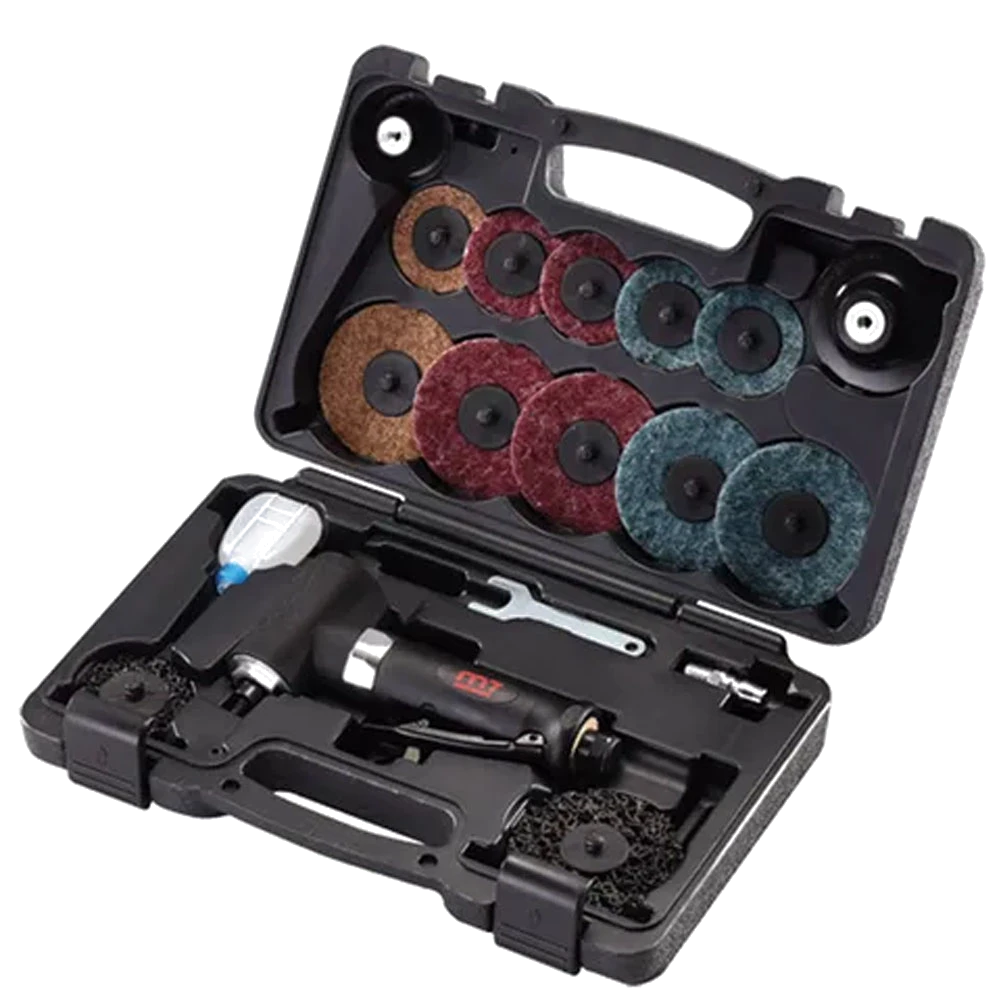 M7 18pc Air Polisher Kit 2in/3in 90 deg.