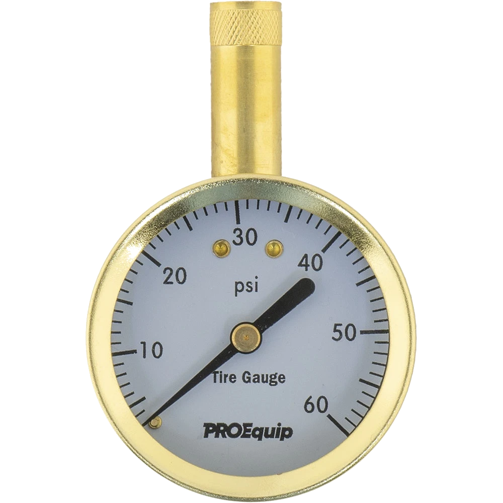 ProEquip Tyre Pressure Gauge 0-60 PSI - Straight Chuck