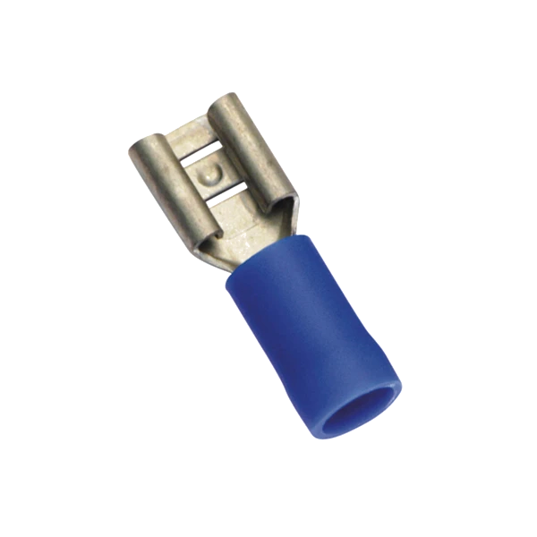 Champion Blue Female Push - On Spade Terminal - 100pk