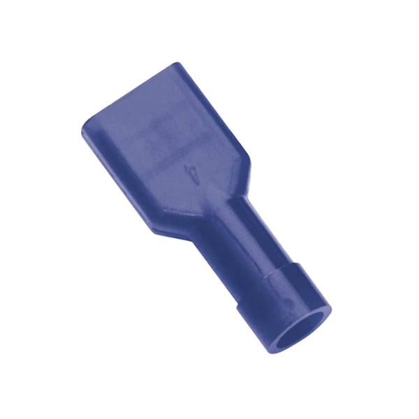 Champion Blue Female insulated Push-On Spade Terminal -100pk