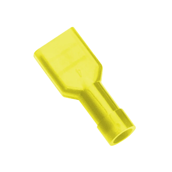 Champion Yellow Female insulated Push - On Spade Terminal -