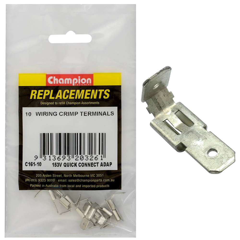 Champion Male Push-On 2-Way Connector -10pk