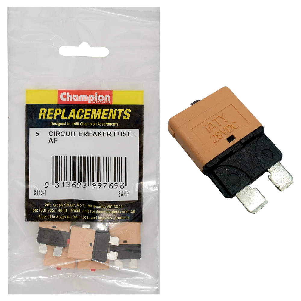 Champion AF 5Amp Circuit Breaker Blade Fuse -5pk