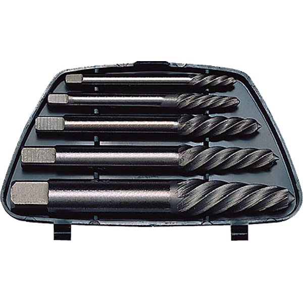 Teng 5pc Screw Extractor Set - Round Shank