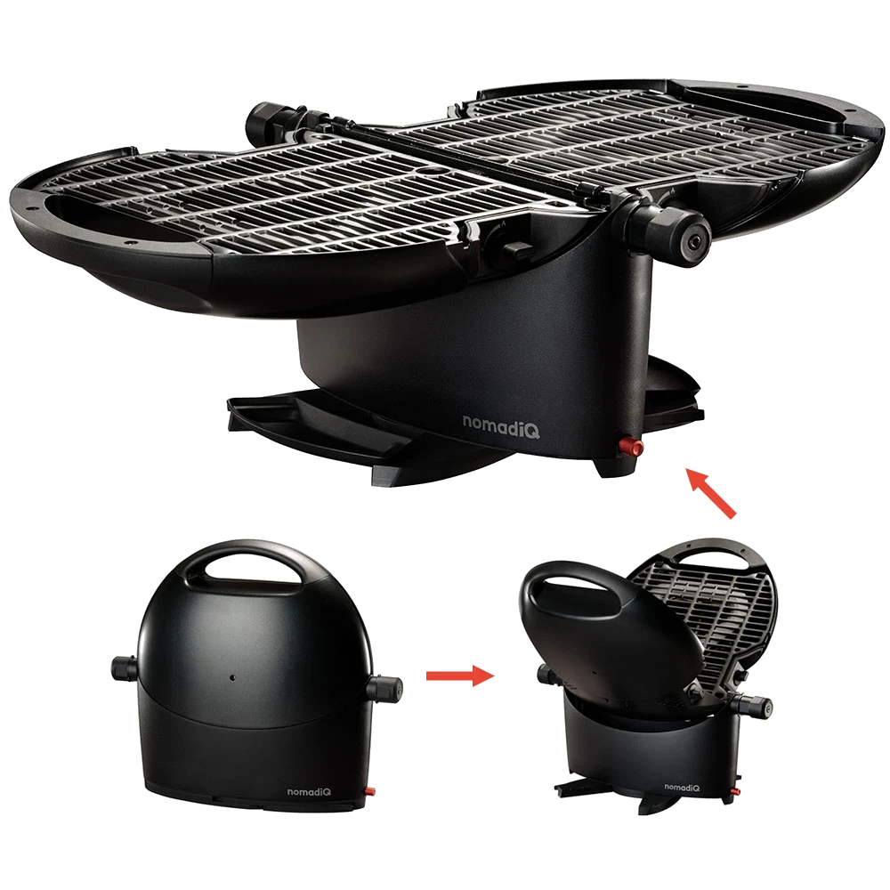 NomadiQ Portable Gas BBQ- Black