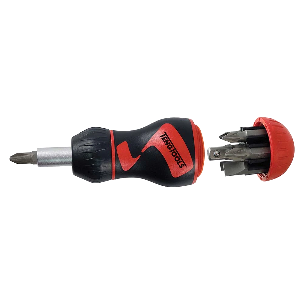 Teng 8pc MegaDrive Stubby Ratchet Bits Driver