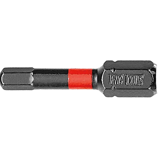 Teng 5pc 1/4in Hex 3mm Impact Screwdriver Bit 30mm