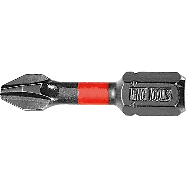 Teng 5pc 1/4in PH#3 Impact Screwdriver Bit 30mm