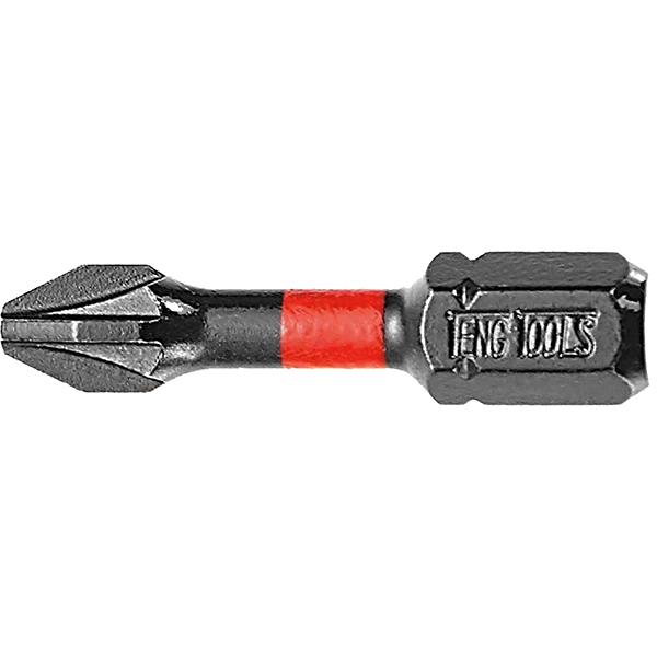 Teng 1pc 1/4in PZ#1 Impact Screwdriver Bit 30mm