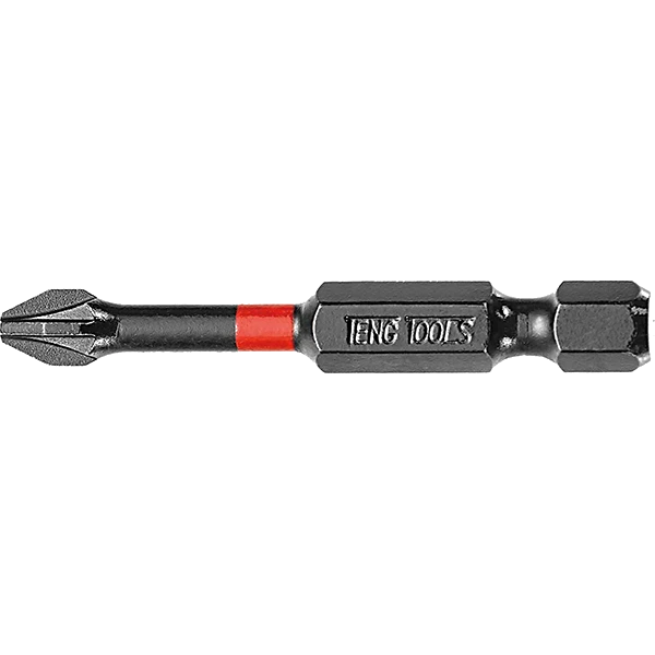 Teng 1pc 1/4in PZ#1 Impact Screwdriver Bit 50mm