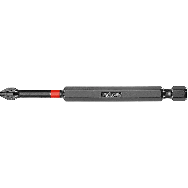 Teng 1pc 1/4in PZ#2 Impact Screwdriver Bit 89mm