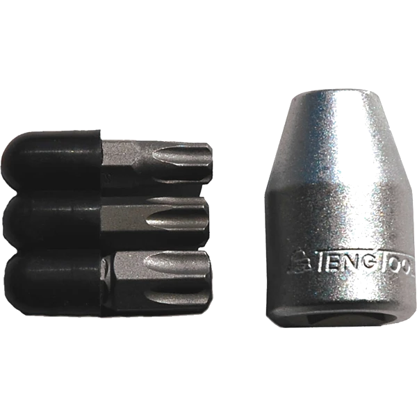 Teng 4pc 1/2in Dr. Torx Bit Set-Tx45-Tx55