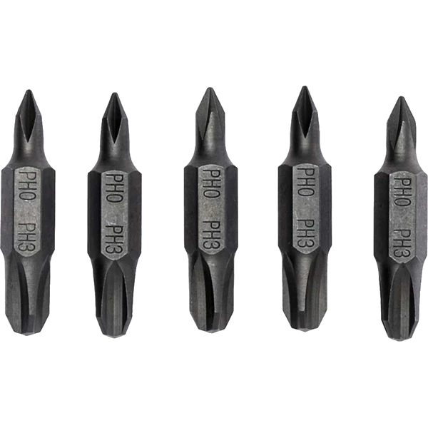 Teng 5Pc 32mm Dbl-End Bit PH#0 x PH#3
