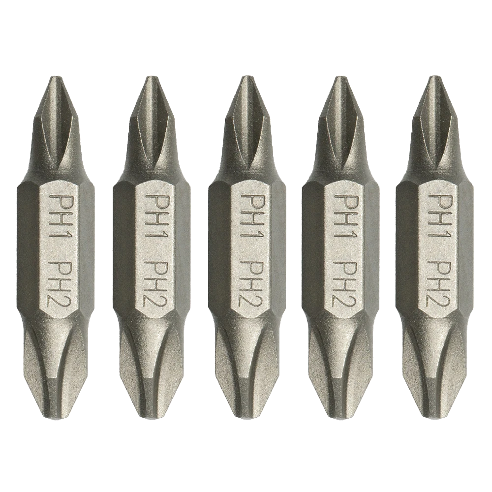 Teng 5Pc 32mm Dbl-End Bit PH#1 x PH#2