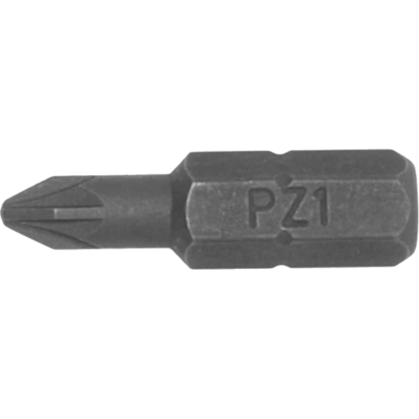Teng 3Pc 1/4in Hex PZ#1 Bit x 25mm (L)