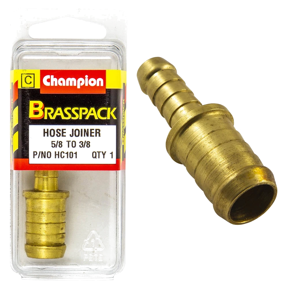 Champion Brass Hose Joiners - Reducing - 5/8in to 3/8in