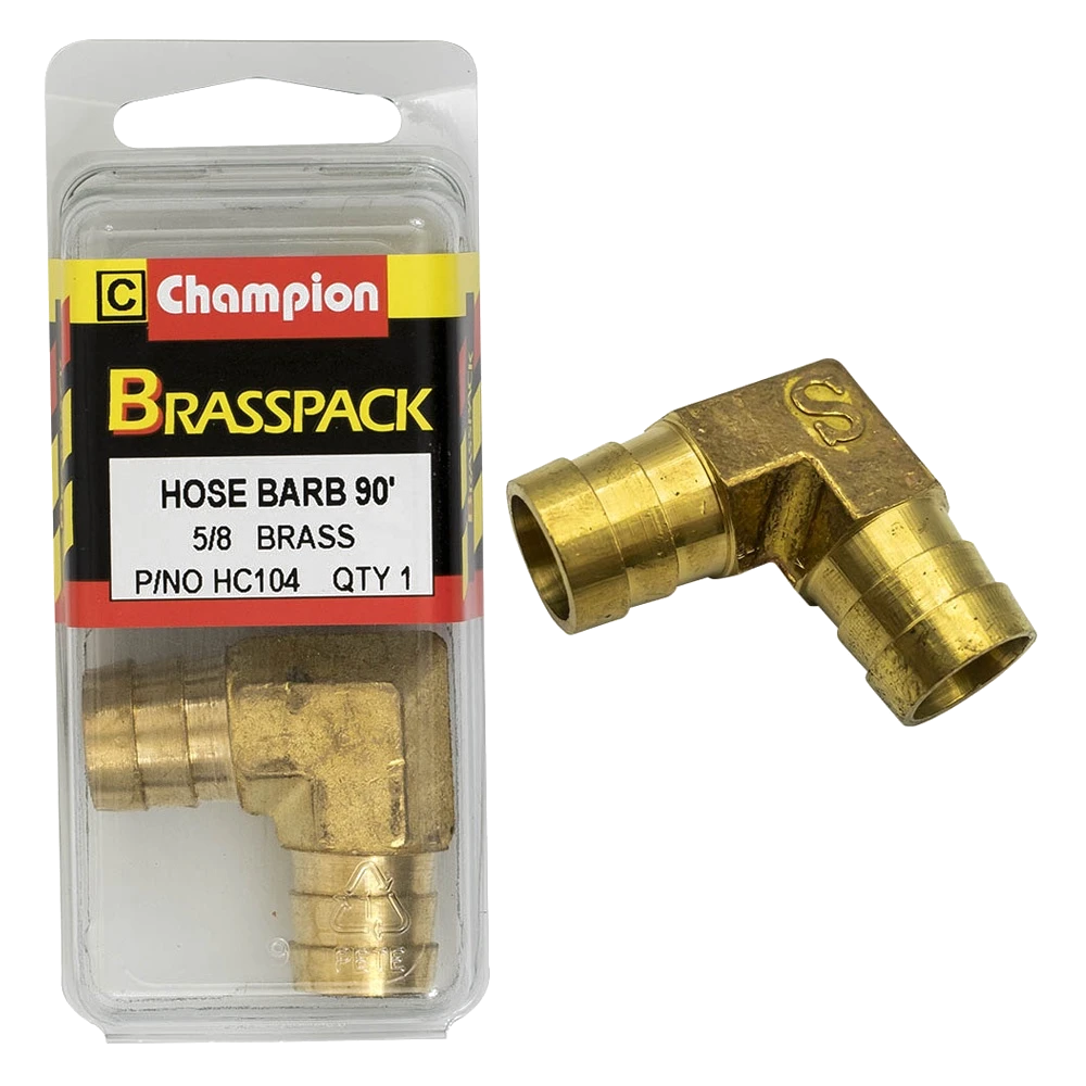 Champion Brass Hose Tails Elbows - Male - 90° - 5/8in