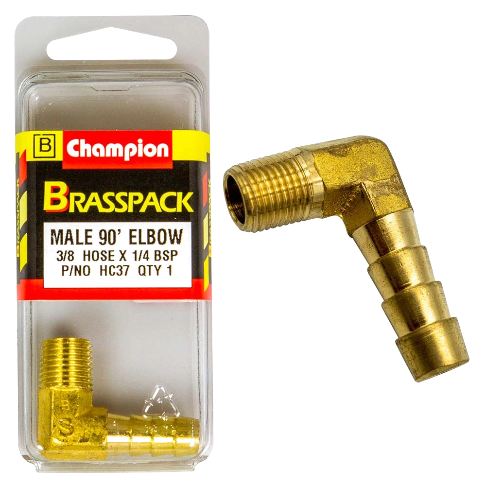 Champion Brass 3/8in x 1/4in 90Deg Male Elbow
