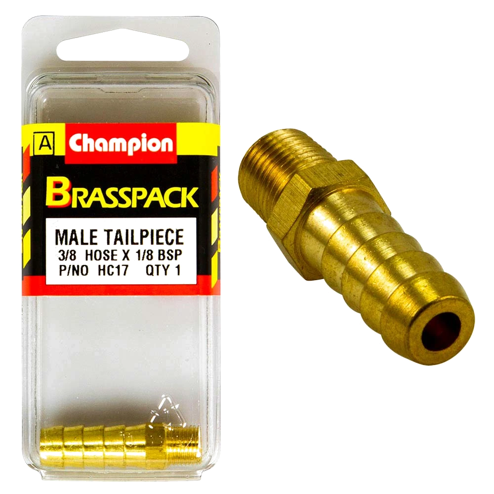 Champion Brass 3/8in x 1/8in Male Hose Barb