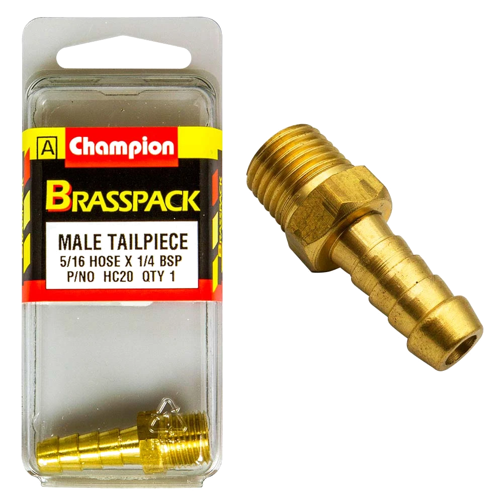 Champion Brass 5/16in x 1/4in Male Hose Barb