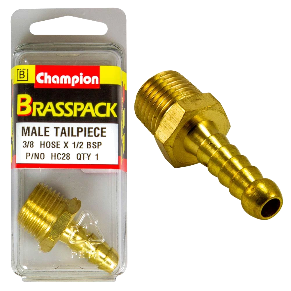 Champion Brass 3/8in x 1/2in Male Hose Barb