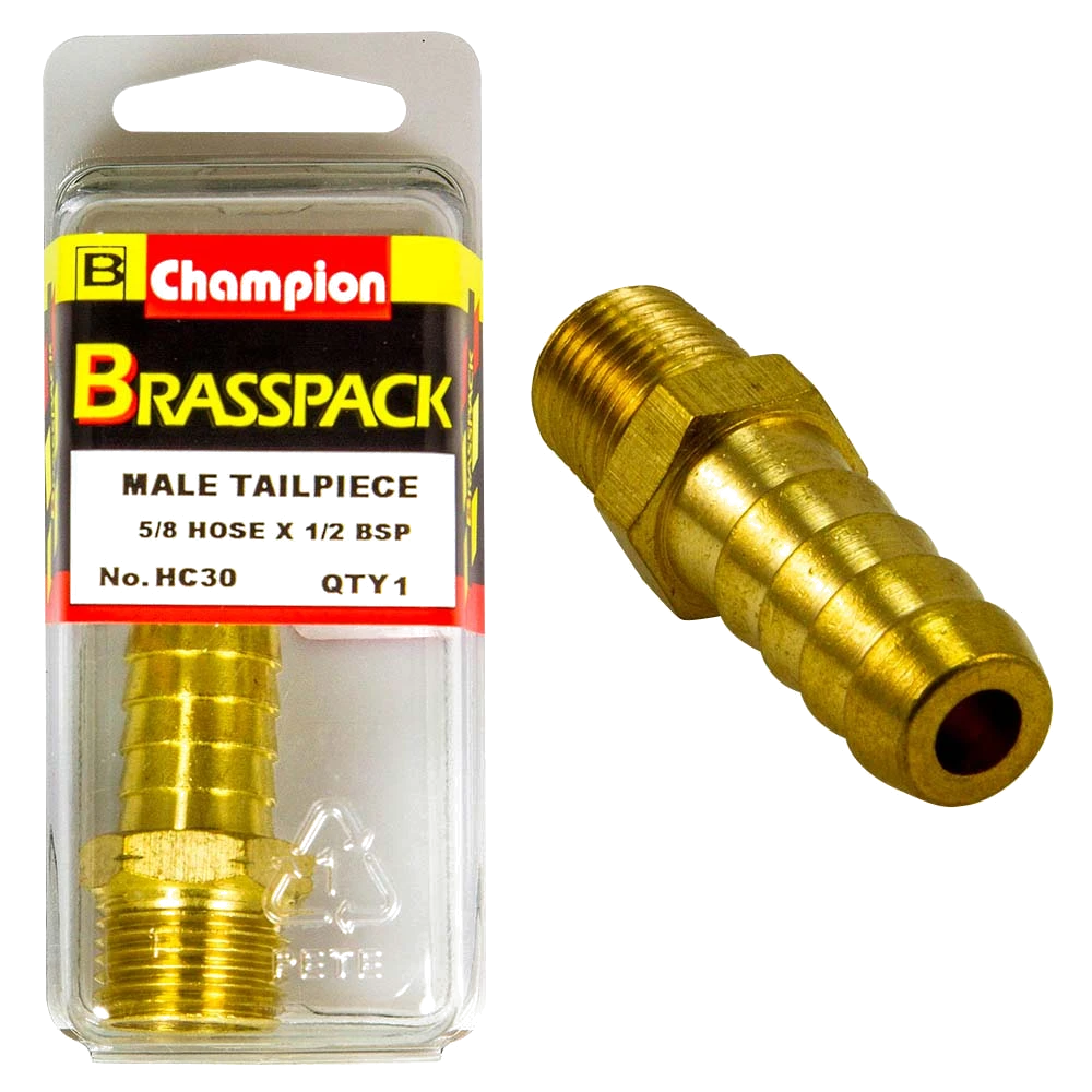 Champion Brass 5/8in x 1/2in Male Hose Barb