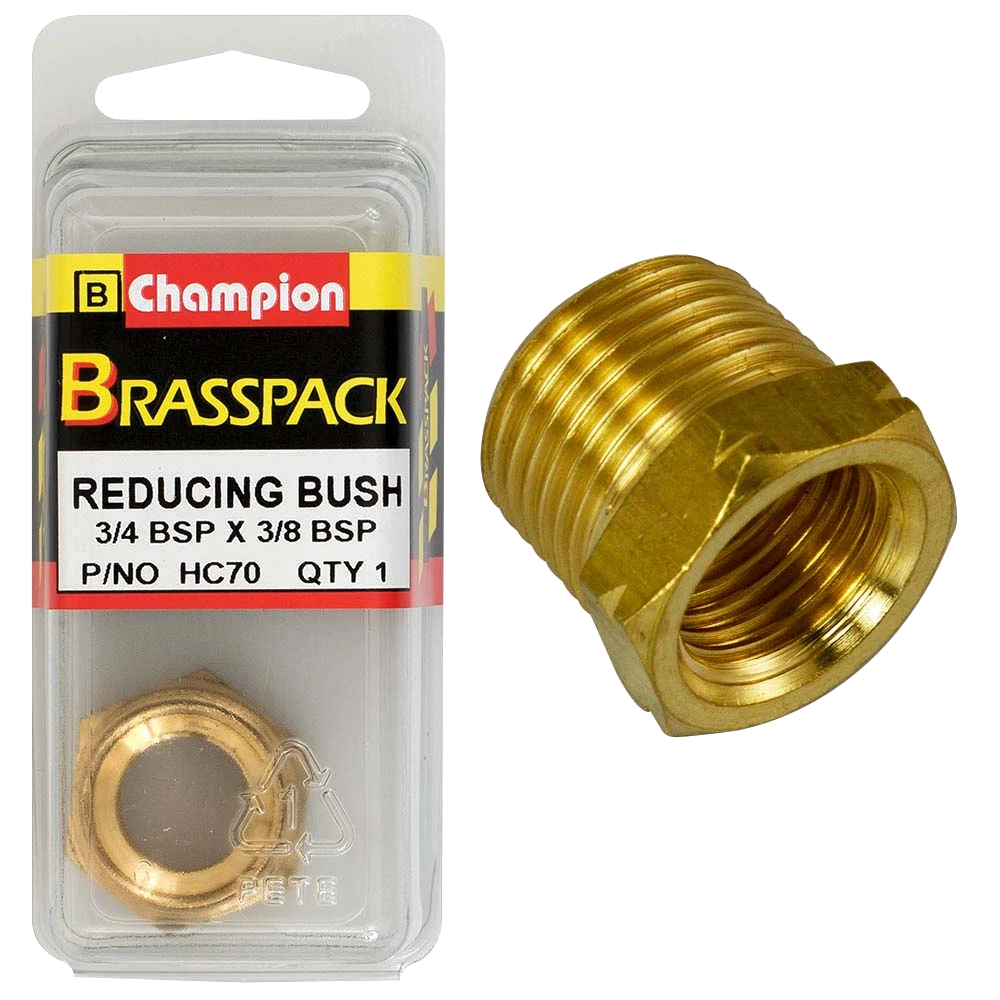 Champion Brass 3/4in x 3/8in BSP Reducing Bush
