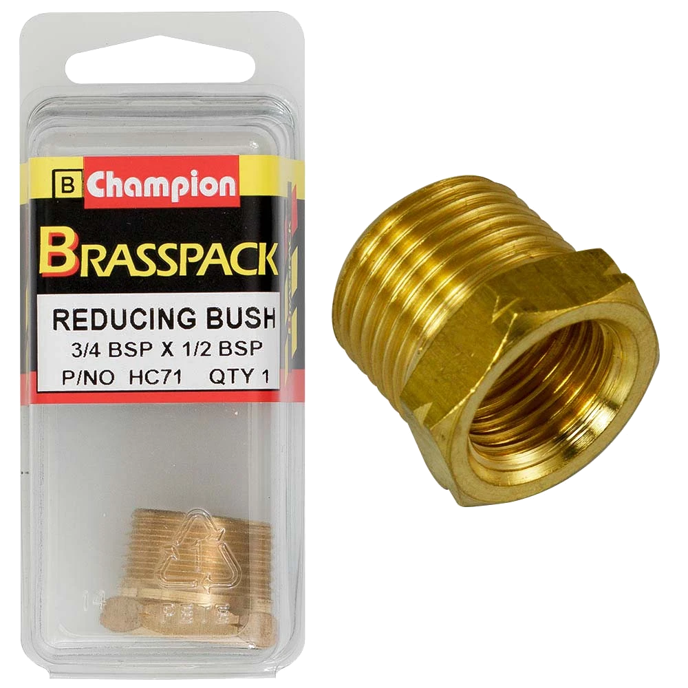 Champion Brass 3/4in x 1/2in BSP Reducing Bush