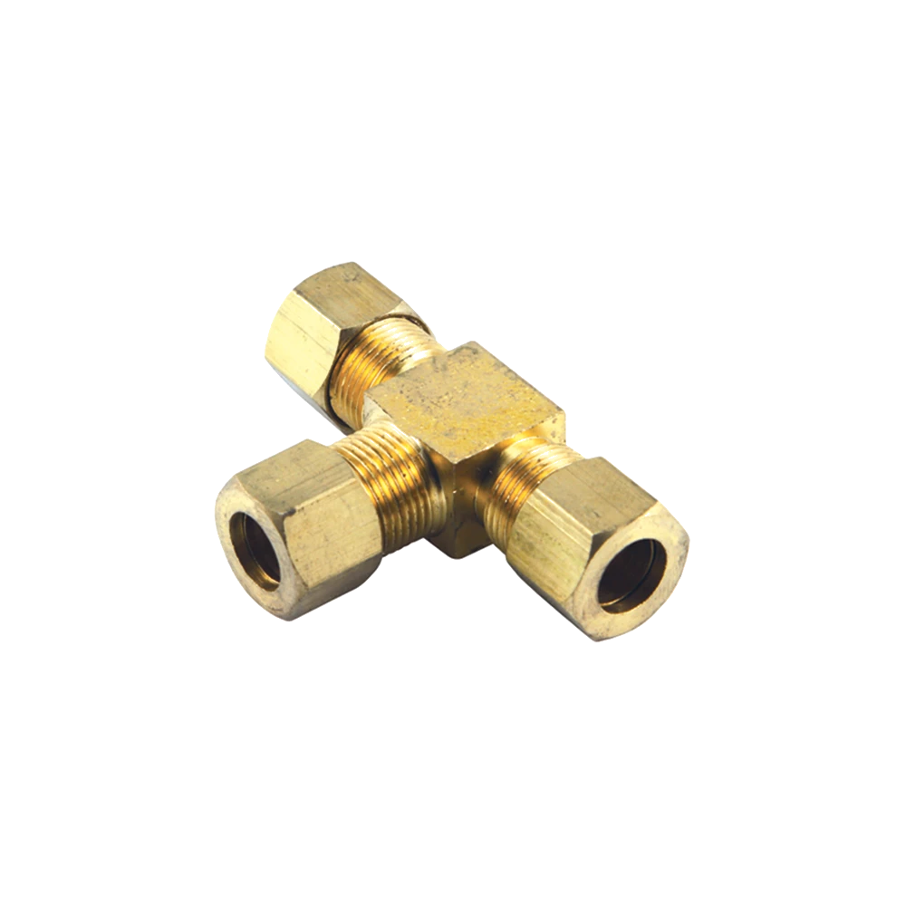 1/4in BSP Brass T-Union Connector**