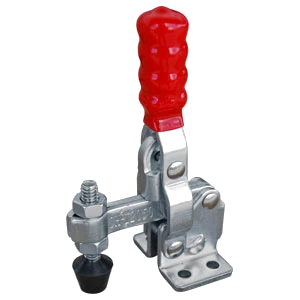 Toggle Clamp Vertical Flanged Base Straight Handle 91Kg Cap