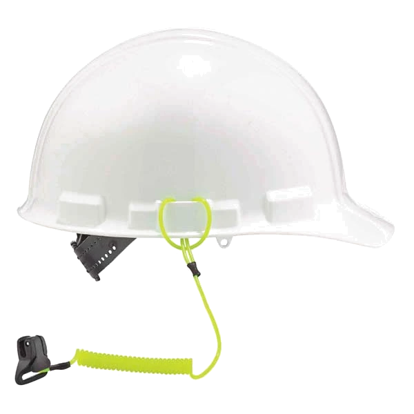 Ergodyne Coil Hard Hat Lanyard w/Clamp 0.9kg**